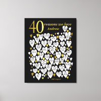 40e anniversaire 40 raisons Nous vous aimons Cadea