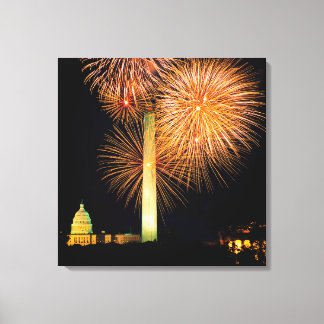 Toile 4 juillet, Firework Display, Skyline