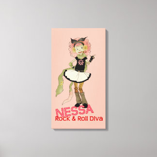 Toile 4 Petits monstres - Nessa