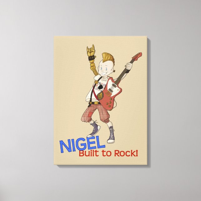 Toile 4 Petits monstres - Nigel (Recto)