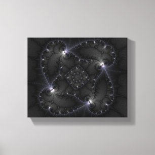 Toile 50 Nuances De Gris - Art Fractal
