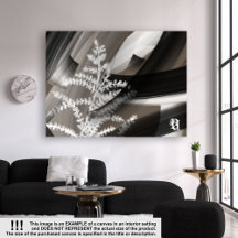 60x40"Terra's doux murmure Fleur marron abstraite