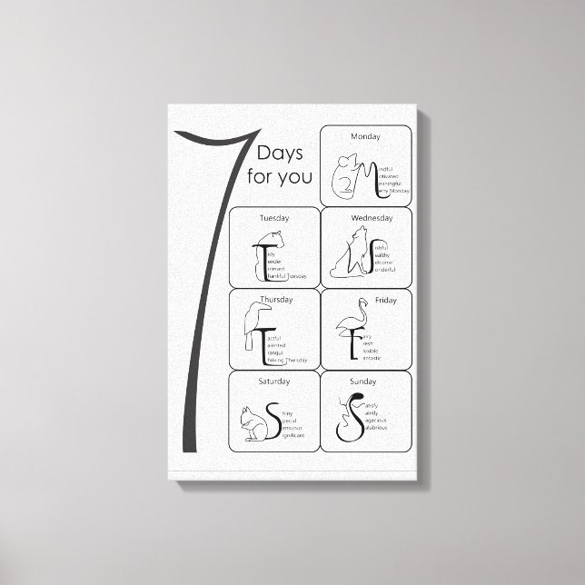 Toile 7 jours pour vous (Recto)