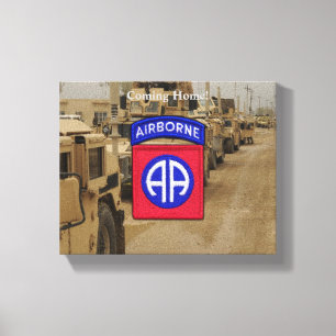 Toile 82e division aéroportée anciens combattants de la 