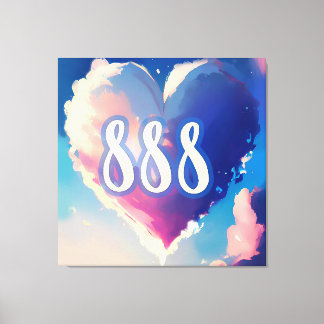 Toile 888 Numéro d'ange : Une Tapisserie de sérénité cos