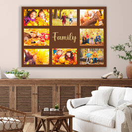 Toile 8 Photo Automne Automne Brown Gold Famille