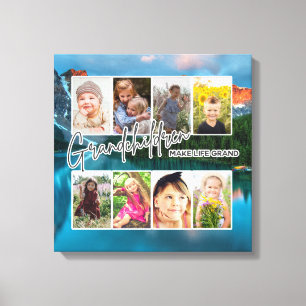 Toile 8 Photo "Les petits-enfants font la vie grand"