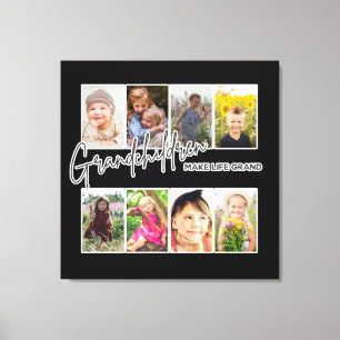 Toile 8 Photo "Les petits-enfants font la vie grand"