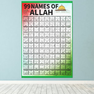 TOILE 99 NOMS D'ALLAH