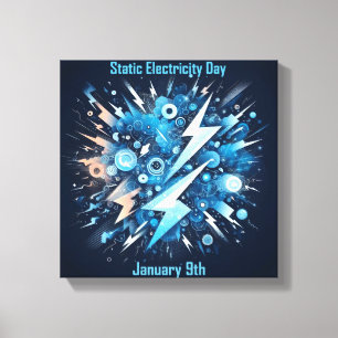 Toile 9 janvier - Journée de l'électricité statique