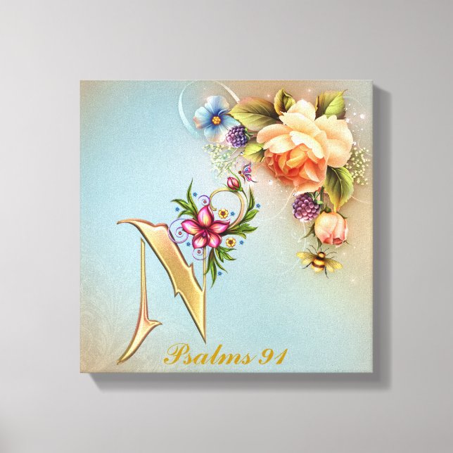 Toile à enveloppement Premium Monogram N (Gloss) (Recto)