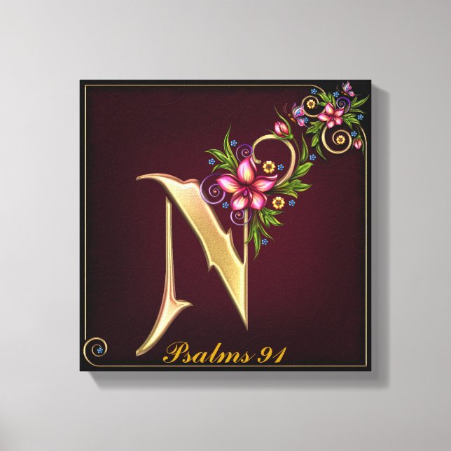 Toile à enveloppement Premium Monogram N (Gloss) (Recto)