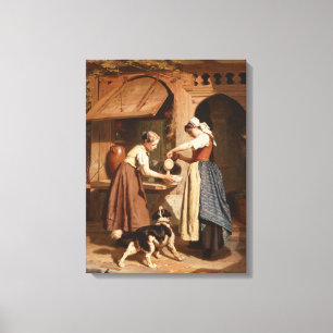 Toile À la laiterie, 1866 (huile sur le panneau)