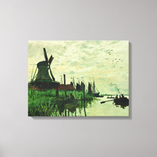 Toile A Mill In Zandam 2 - Claude Monet - 1871