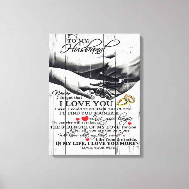 Toile À mon cadeau de mari, cadeau de vacances (Recto)