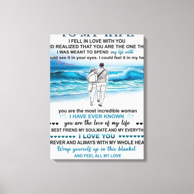 Toile À Mon Cadeau De Plage Femme, Anniversaire Femme, C (Recto)