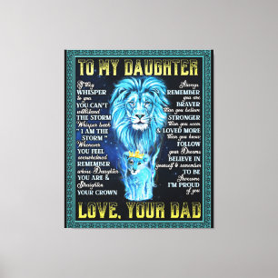 Toile À Mon Don Lion Fille, Don De Lion Papa