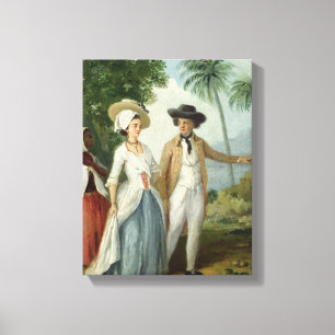 Toile A Planter and his Wife, Attaché par un serviteur, 