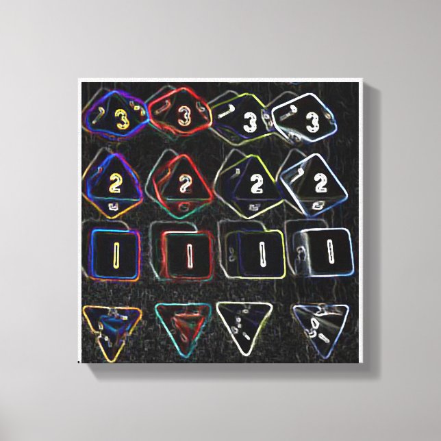 Toile à quatre dés (Recto)