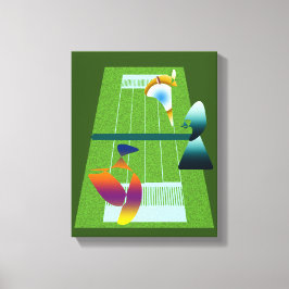Toile A Surreal Tennis Match