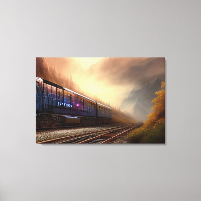 Toile à vapeur Locomotive Impression (Recto)