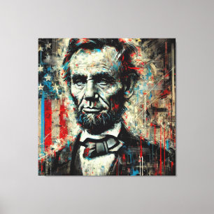TOILE ABE LINCOLN 16E PRÉSIDENT DES ÉTATS-UNIS 12