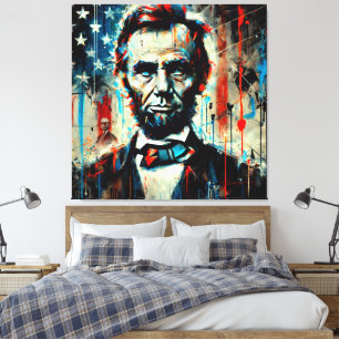 TOILE ABE LINCOLN 16E PRÉSIDENT DES ÉTATS-UNIS 8