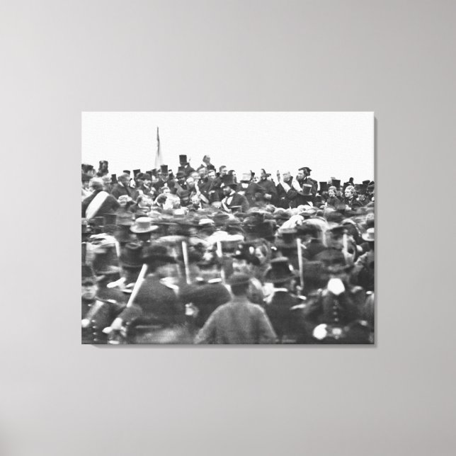 Toile Abe Lincoln Gettysburg Adresse : Fin de la guerre  (Recto)