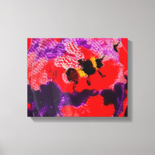 Toile Abeille Abstraite couleur bug Art