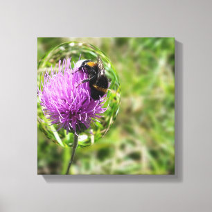 Toile Abeille en bulle