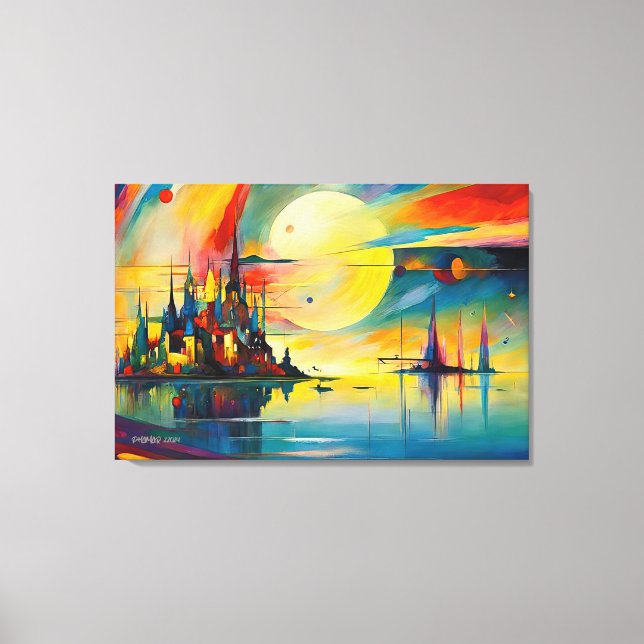 Toile ABSTR_24-038, Imaginaire Gallery Art, (Recto)