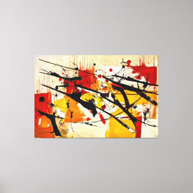 Toile ABSTR_25-086 Tableaux d'art Abstraits Imprimer (Recto)