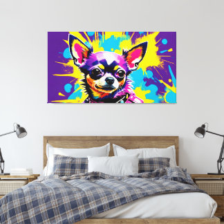 TOILE ABSTRACT CHIUAHUA POPART
