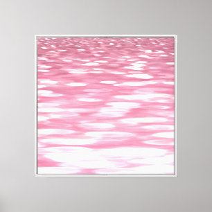 Toile Abstrait #3 : Reflet rose