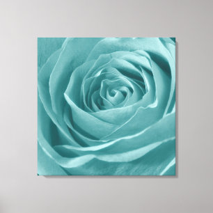 Toile Abstrait Aqua Rose photographie florale