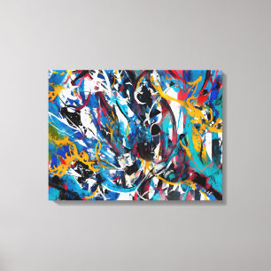 Toile Abstrait éclat de peinture
