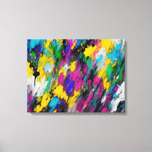 Toile Abstrait éclat de peinture