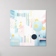 Abstrait moderne pastel motif géométrique