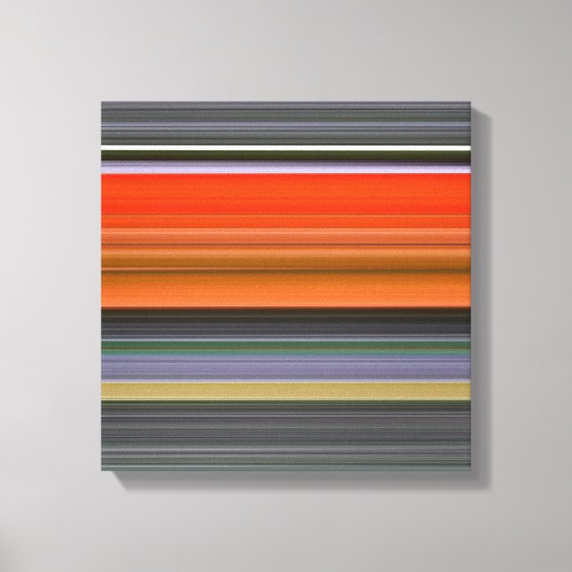 Toile Abstrait n° 1 : orange et gris (Recto)