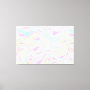 Toile Abstrait Pastel en verre de teint bio