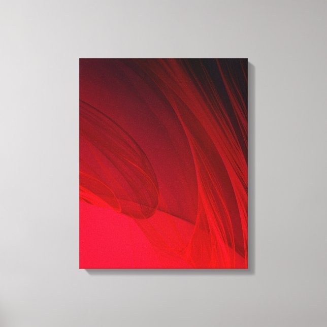 Toile Abstrait rouge (Recto)