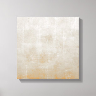 Toile abstrait rustique gris orange simple