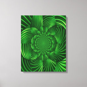 Toile Abstraite enveloppée de palme hypnotique