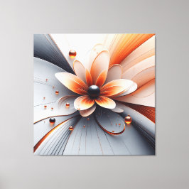 Toile abstraite flore murale art