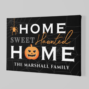 Toile Accueil Sweet Haunted Maison Personnalisée Hallowe