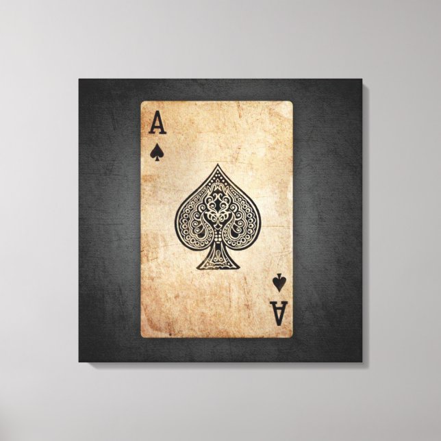 Toile Ace of spades (Recto)