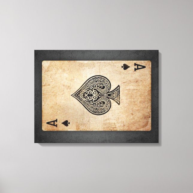 Toile Ace of spades (Recto)