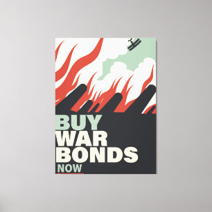 Toile Achetez des bons de guerre maintenant.