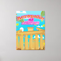 Acropole d'Athènes poster de voyage Grèce.