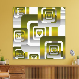 Toile Activate My Heart Pattern Silver